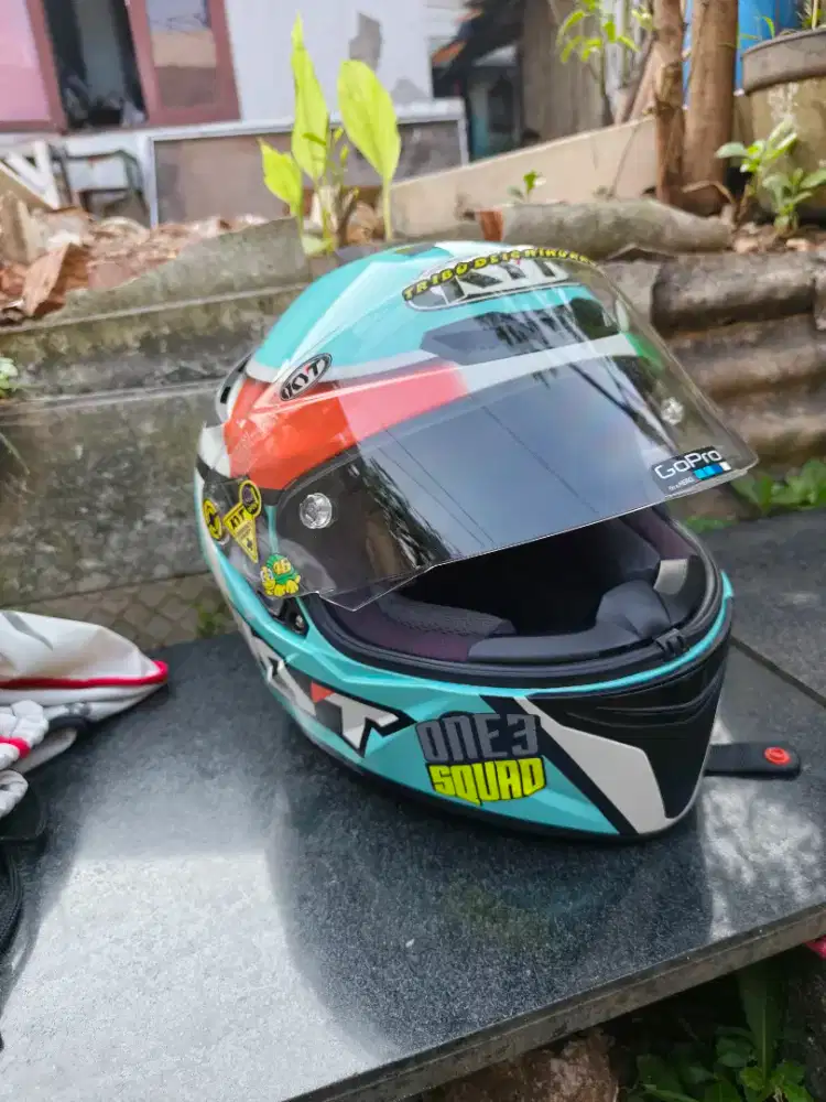 KYT TTC TT COURSE SIZE M LEOPARD FULLFACE HELM