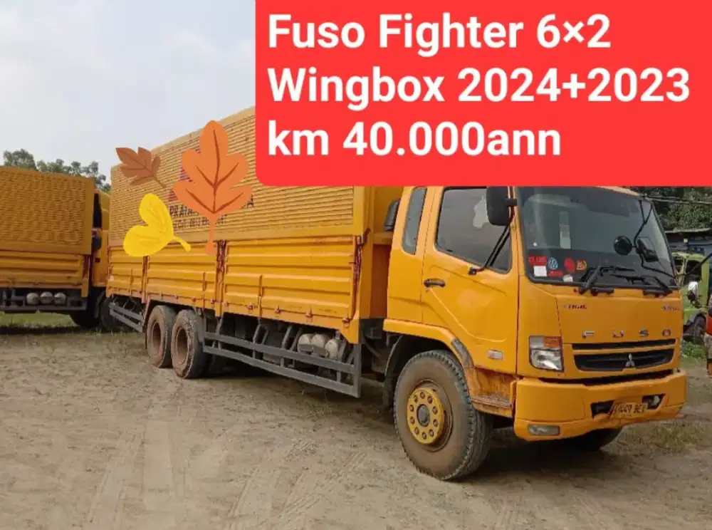 Mitsubishi Fuso 270PS FN 61FL Tronton 6×2 Wingbox 9.8mtr Bio Solar