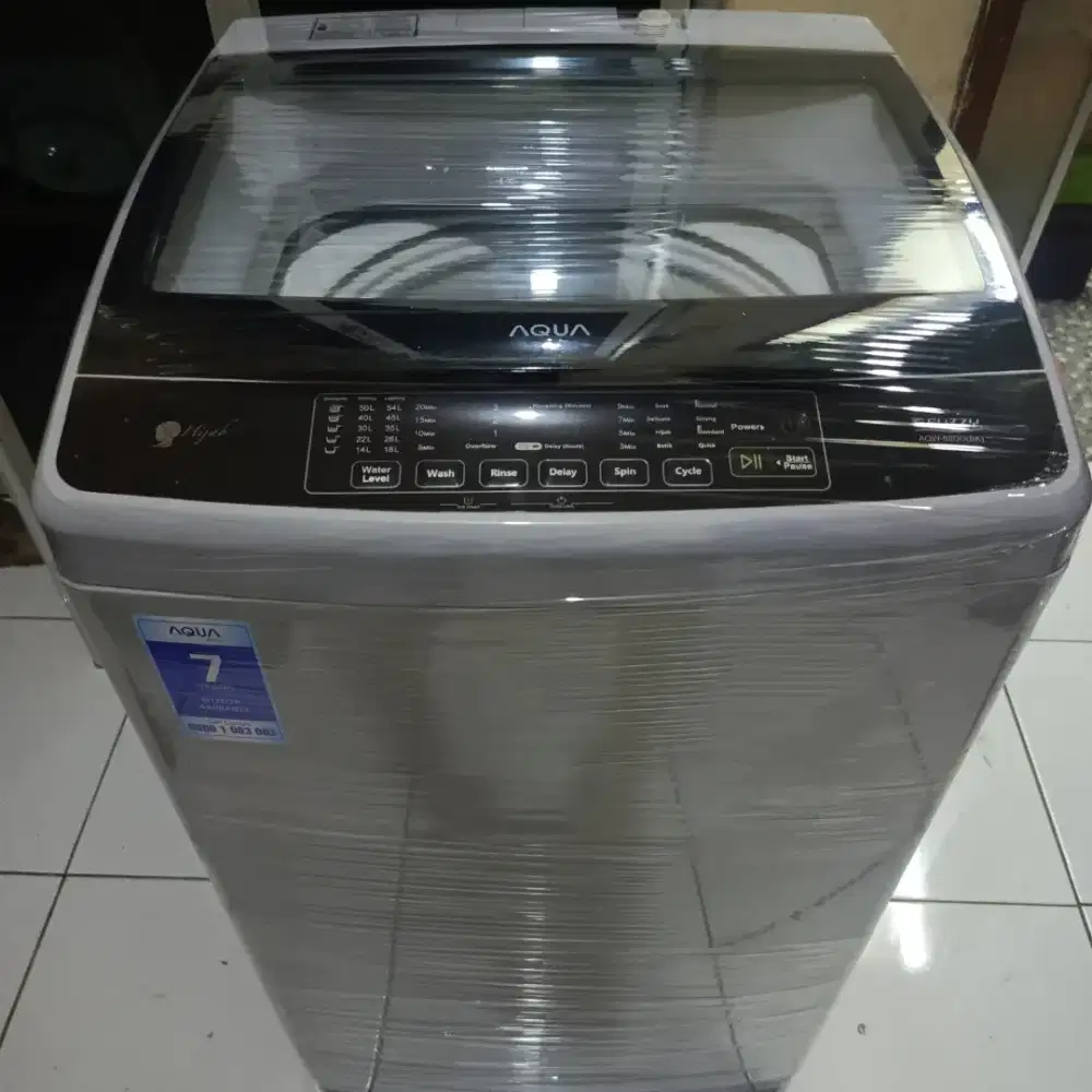Mesin cuci AQUA 1 tabung 7kg normal mesin ori full otomatis free ongkr