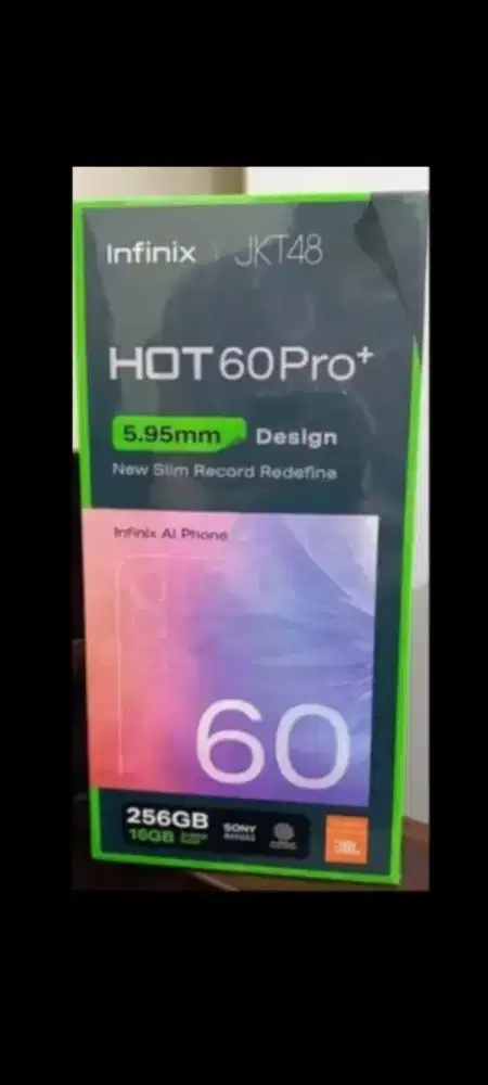 Infinix hot 60 pro plus 256gb ram 8gb dan8/128 layar lengkung curve