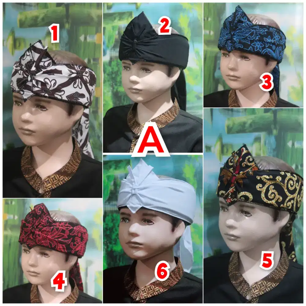 Iket kepala sunda batik anak