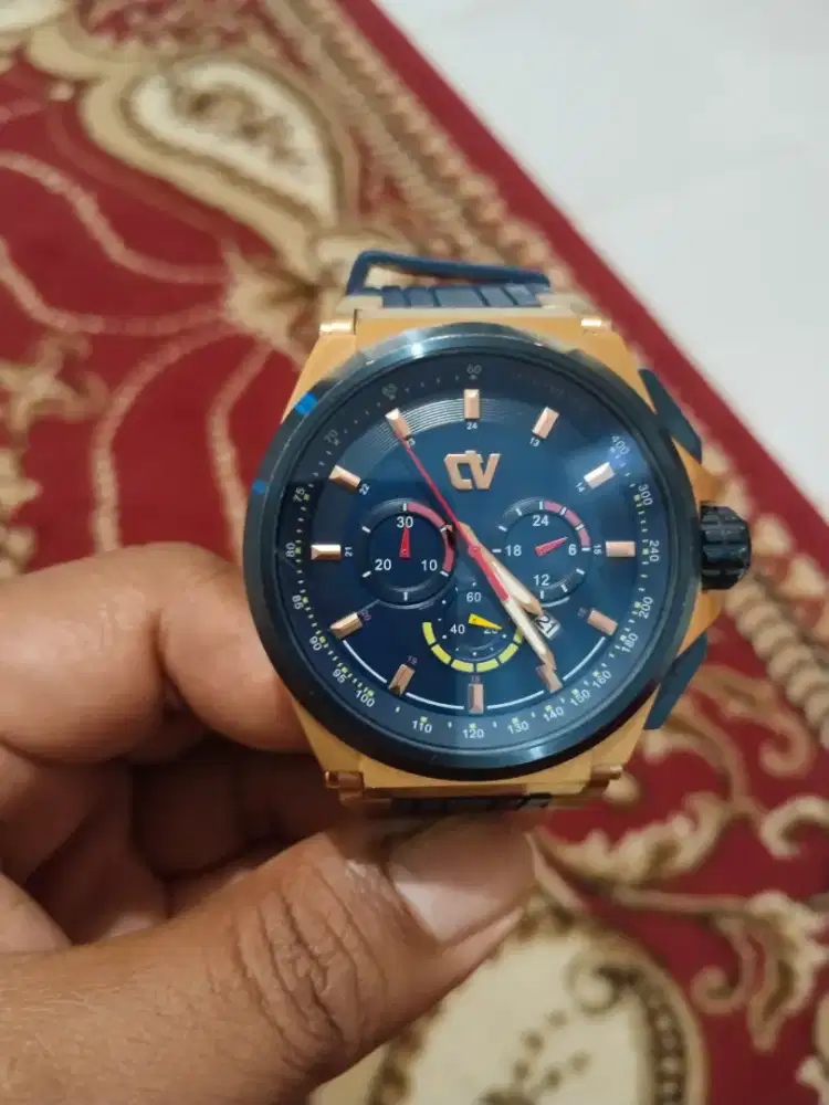 Jam Tangan Pria CHRIST VERRA CV C 71180G-3J BLU Chronograph