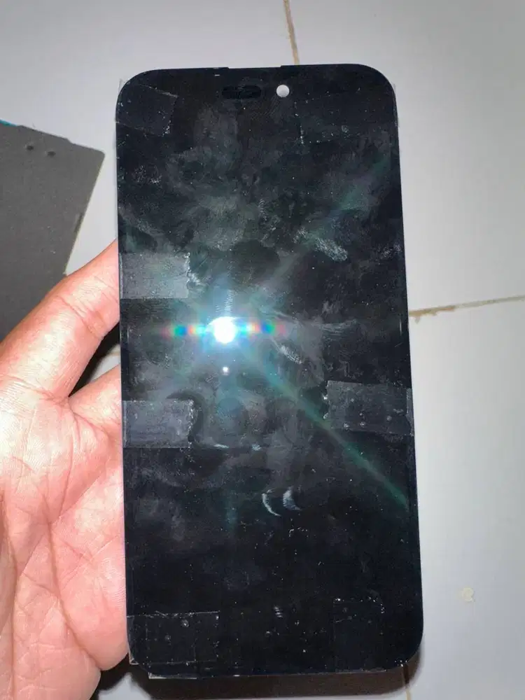 LCD iPhone 14 Pro Max Copotan Ori No Minus Siap Pakai OLED