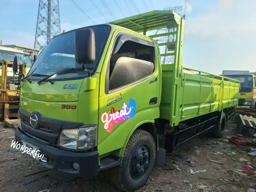 Hino Dutro 136HDL Bak Besi 3way Long 5.8mtr Ors Turbo Bio Solar