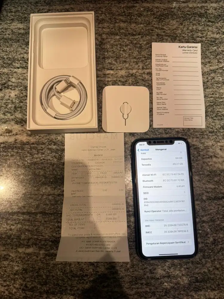 DIJUAL iphone 11 Black 64GB Fullset Original ( 2023 )