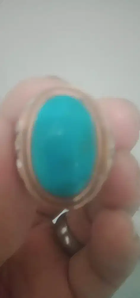 Jual cincin batu pirus persi polos ring Coin pesanan.