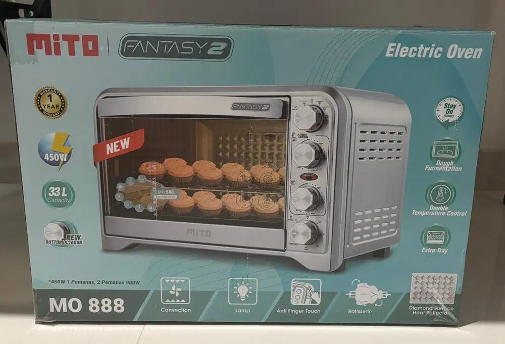 MITO Oven Listrik  Fantasy 2 MO888 33L Low Watt