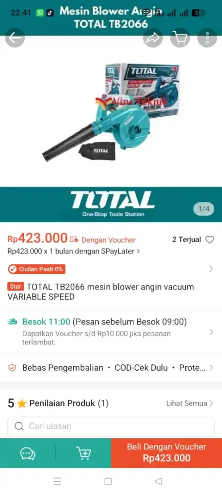 Vakum total penyedot Debu
