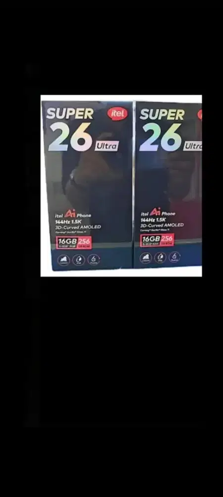 Itel S26 ultra 256gb ram 8gb dan8/128 layar lengkung