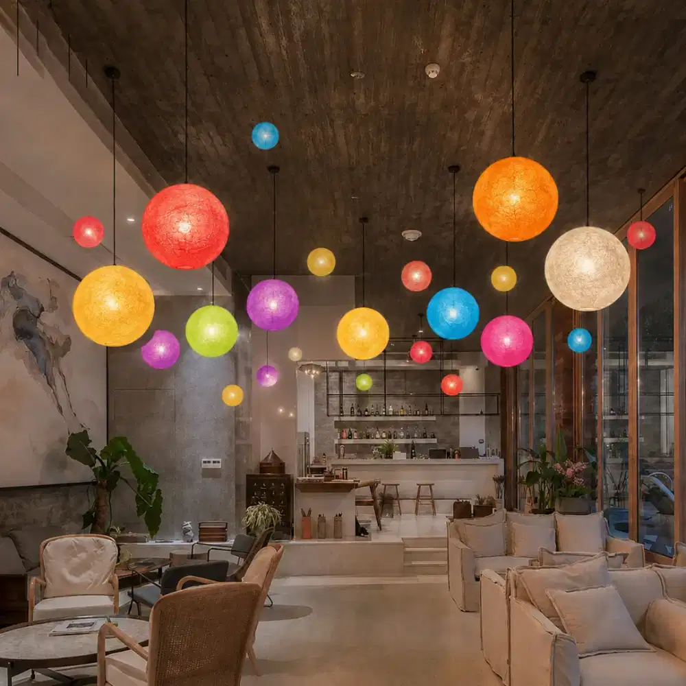 Lampion benang gantung outdoor dan indoor ANTI AIR multifungsi