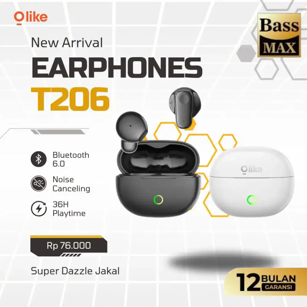 Olike TWS T206 earphone Wireless