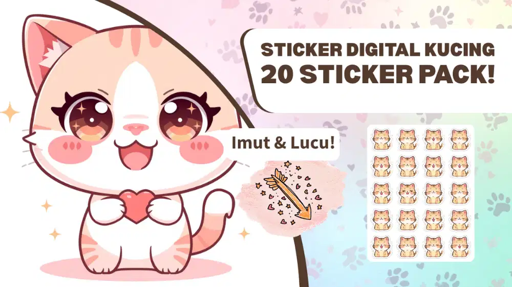 Bikin Chat Makin Seru dengan Stiker Kucing Gemoy