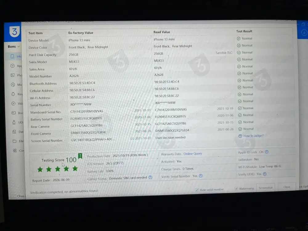 iPhone 13 Mini 256gb