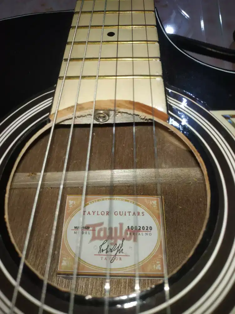 Gitar akustik Taylor mulus tanbes senar ceper cocok ngge ajaran merdu