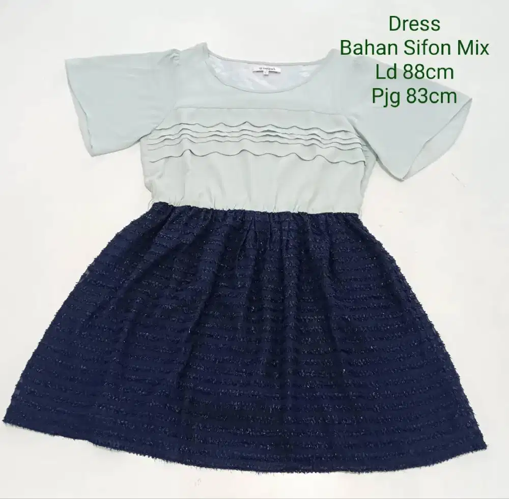 Cloud & Sea Ruffle Mini Dress