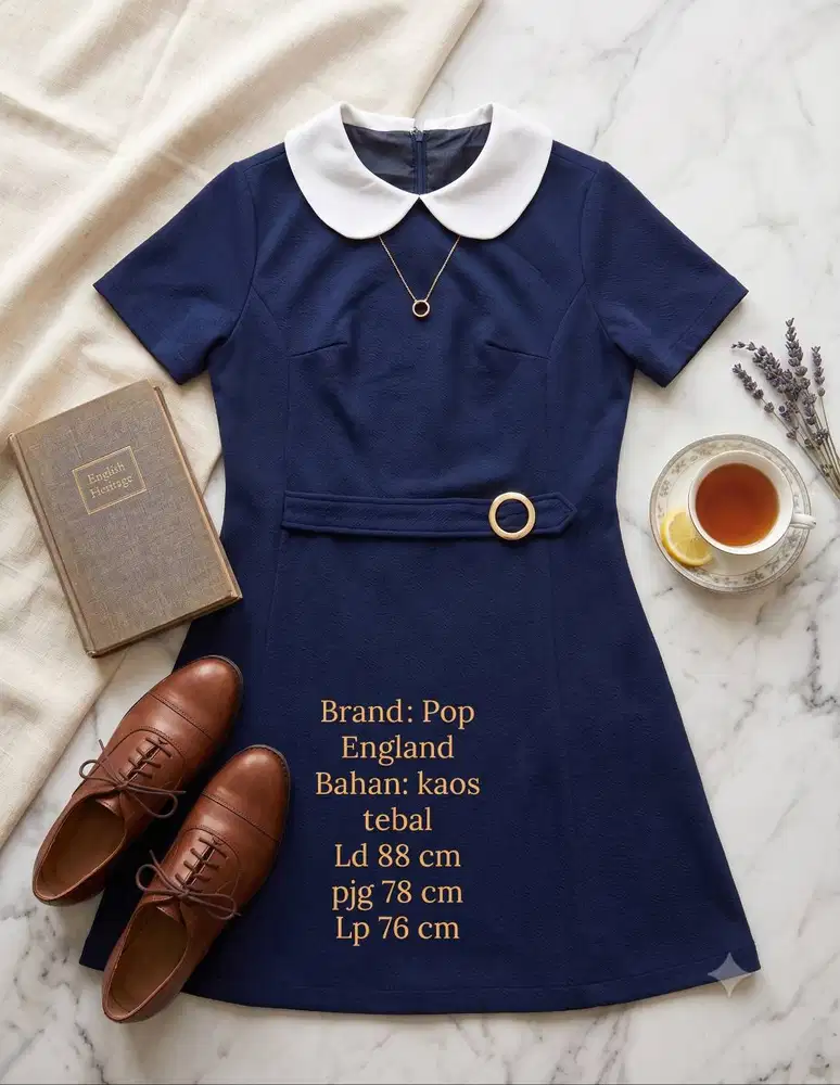 Pop England - London Girl Collared Dress