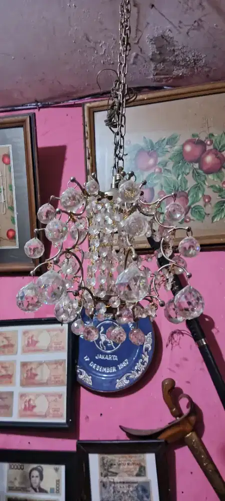 4 item lampu gantung kristal (satuan)