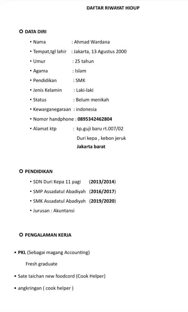 Apakah masih ada lowongan pekerjaan?