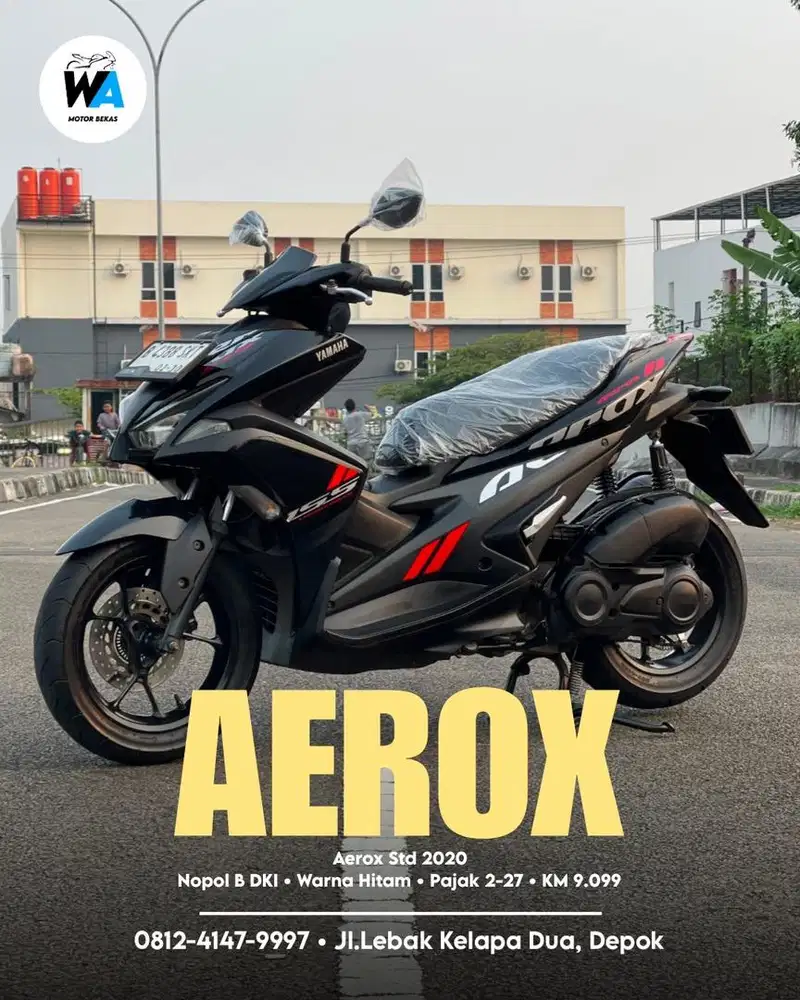 Cash/Kredit Yamaha Aerox Std Tahun 2020 GARANSI MESIN