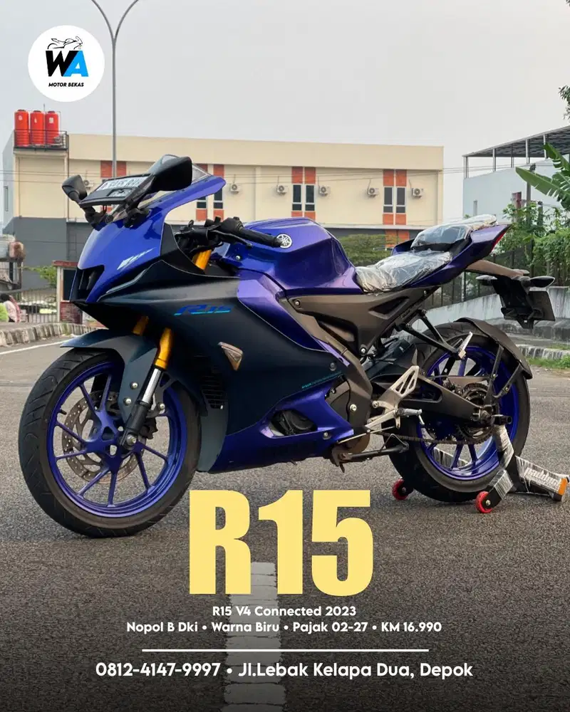 Cash/Kredit Yamaha R15 V4 Connected Tahun 2023 GARANSI MESIN