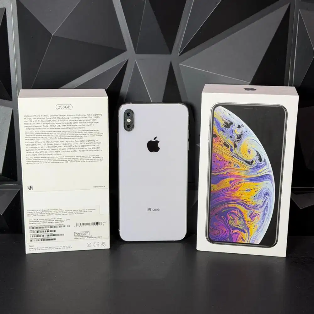 iphone xs max 256gb silver ibox