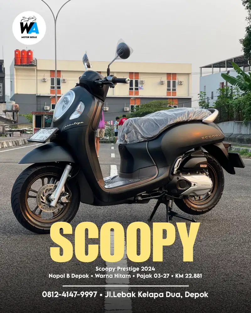 Kredit/Cash Honda New Scoopy Prestige Tahun 2024 GARANSI MESIN