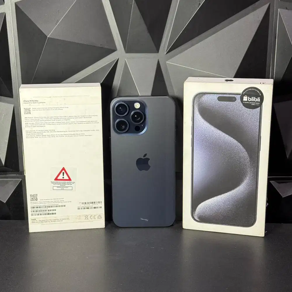 iphone 15 promax 256gb blue titanium ibox