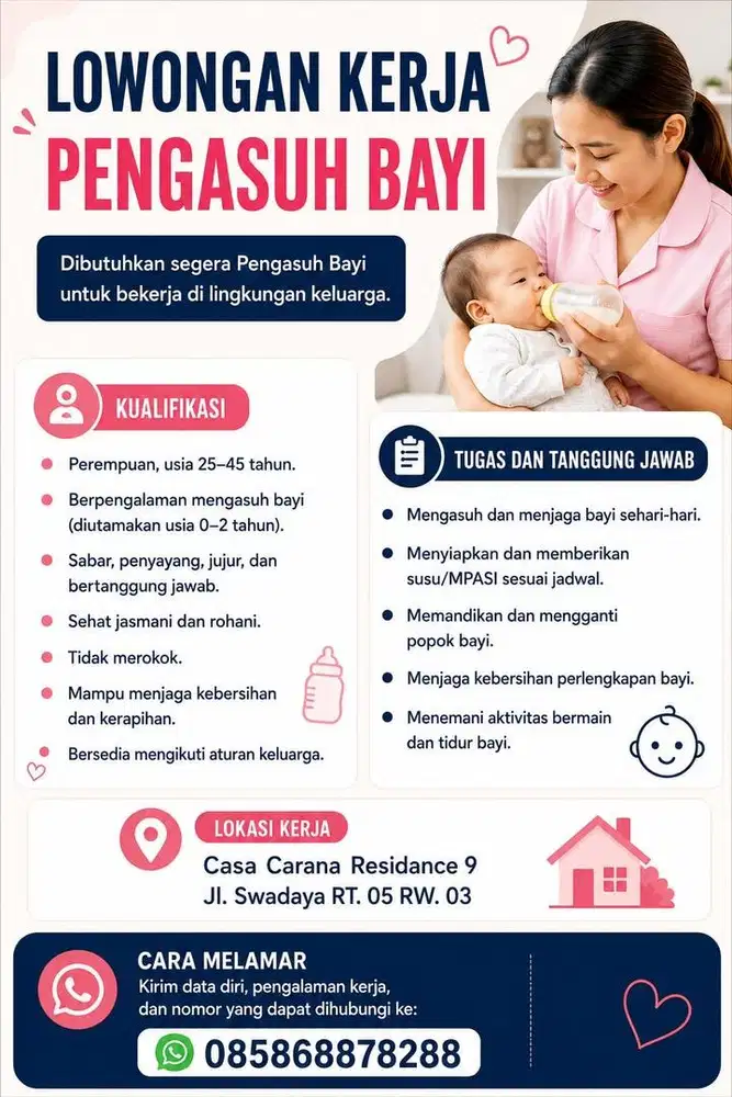 Loker untuk Pengasuh Bayi