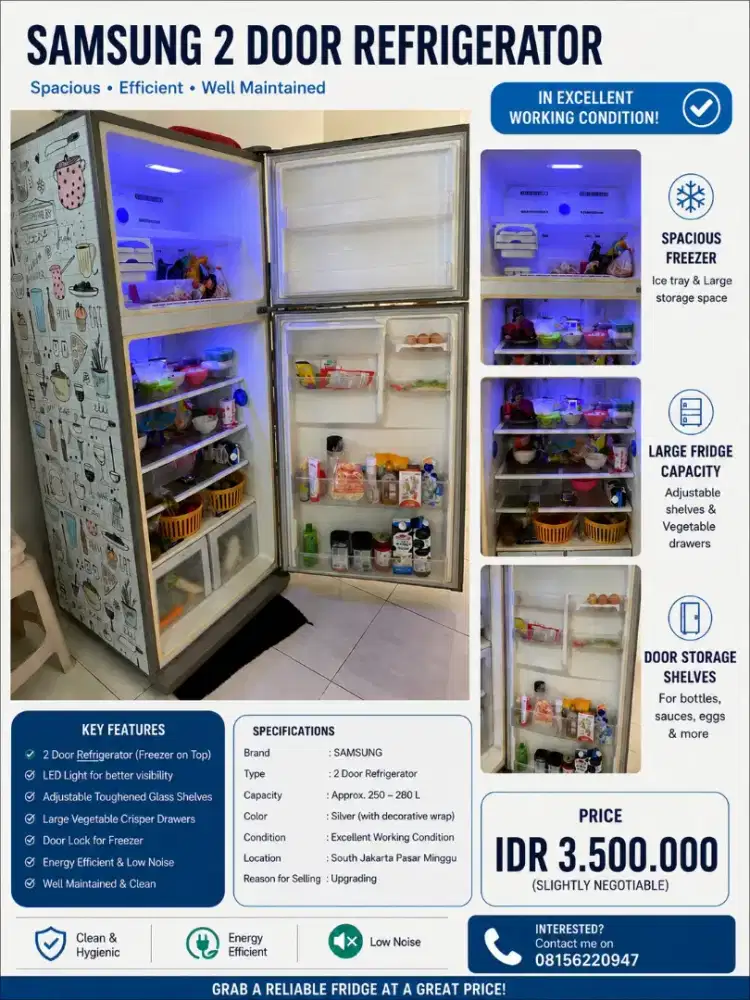 Besar Double Door Samsung Kulkas