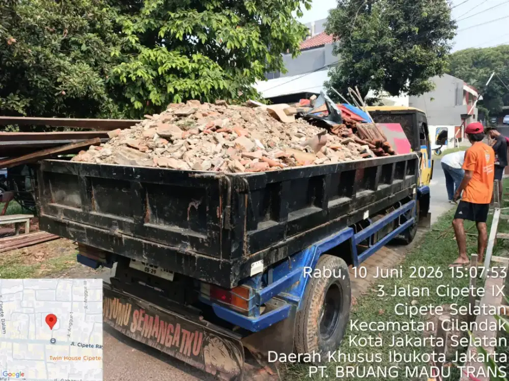 Jasa buang puing dan tanah