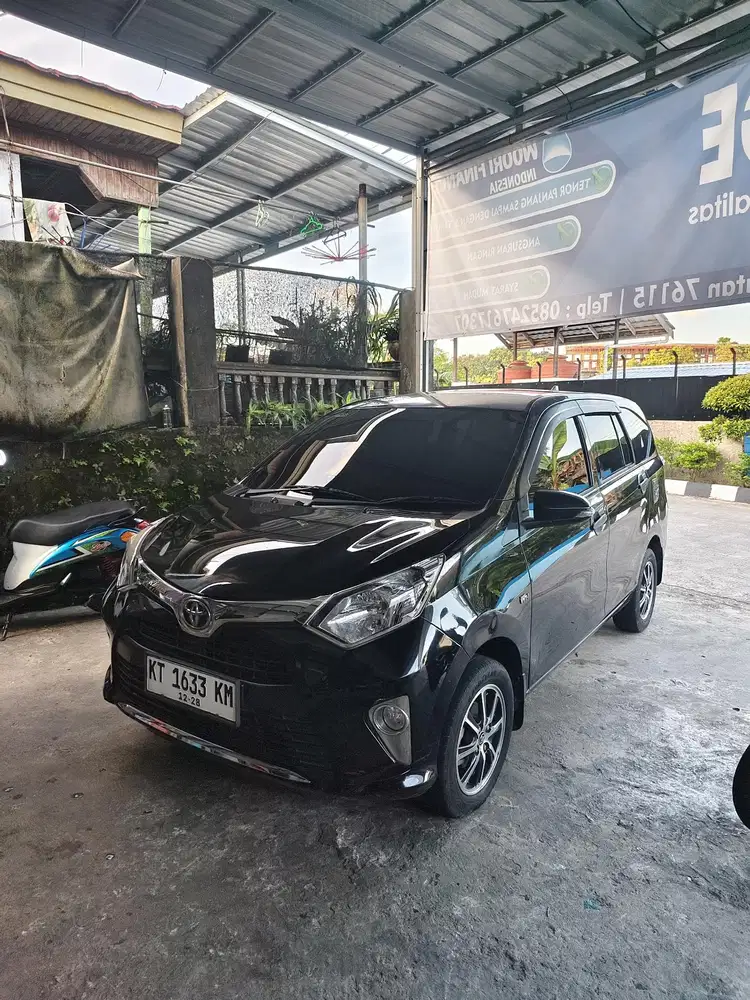 Barcode ready, Toyota calya G manual 2018 mulus terawat km 90rb