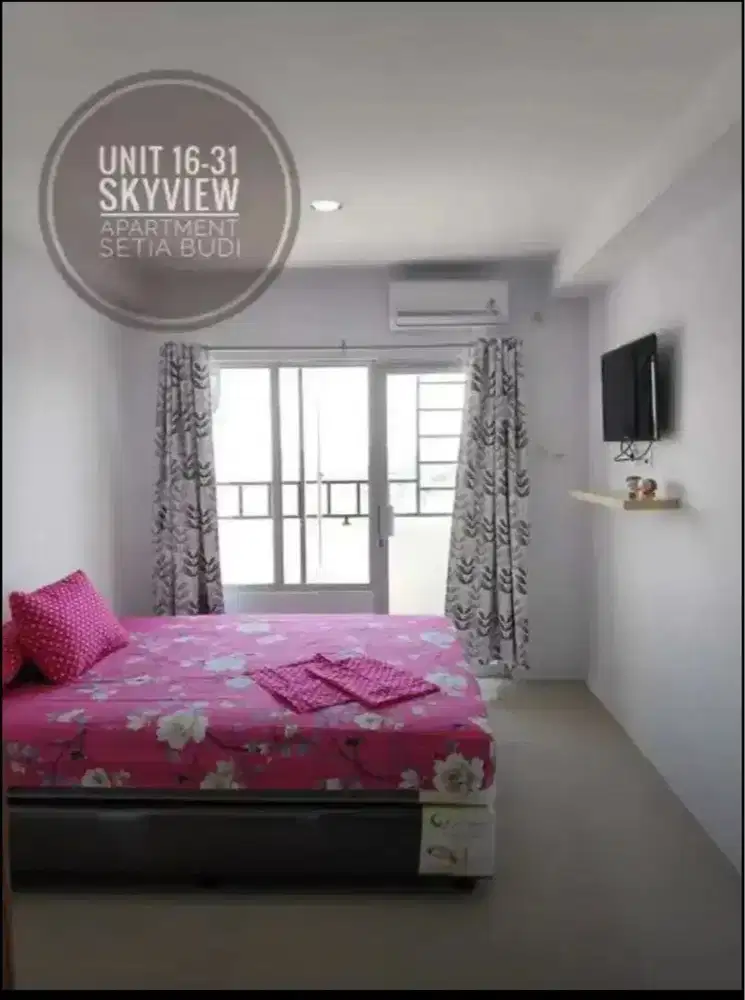 Disewakan 1 unit studio apartment  SKYVIEW SETIABUDI