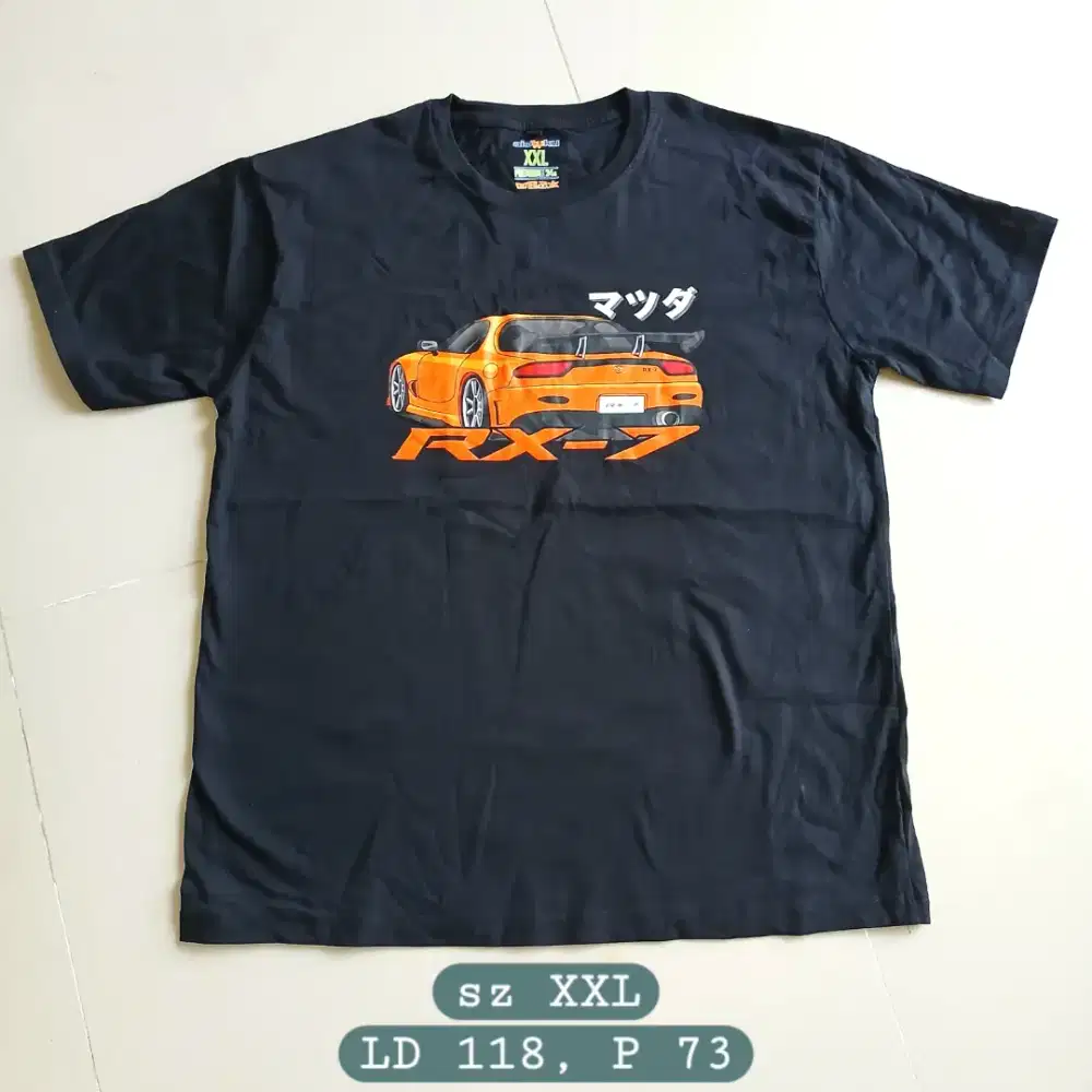 Kaos t-shirt premium pria AIOTUKU sablon sz XXL, baru