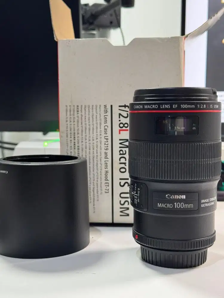 Lensa Canon 100mm macro 2.8 L