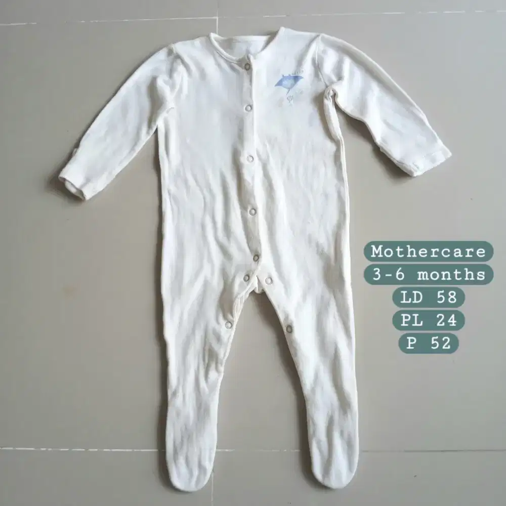 Baju bayi Sleepsuit Mothercare 3-6 months, preloved