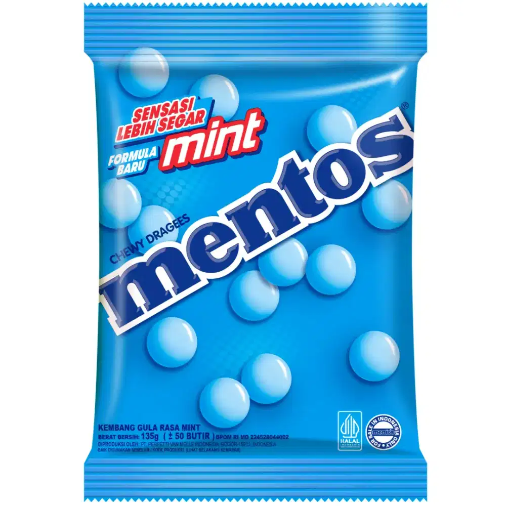 Permen Mentos chewy candy aneka rasa 1 bungkus isi 50 pcs