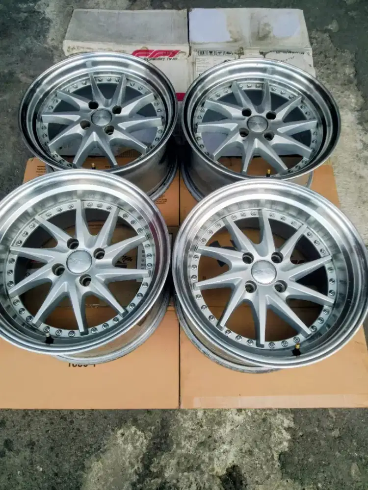 Velg second HSR  R16 PCD 4x100 lebar 8/9 ET 25/30