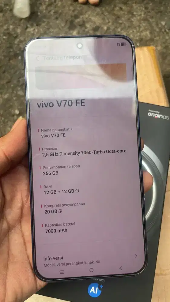 vivo V70 fe ram 12/256