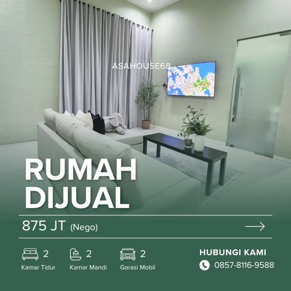 Rumah siap huni, lahan luas di Gunungsindur Hanya 15  menit ke BSD