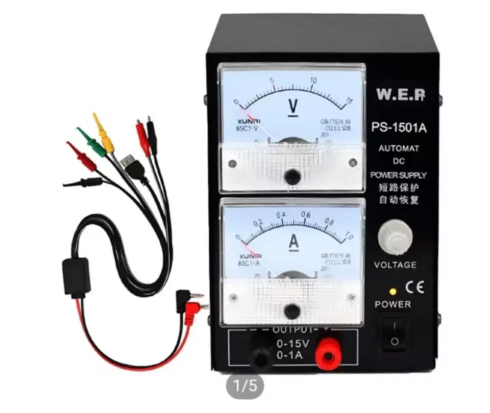 WEP Power Supply Hp PS-1501A 15V 1A DC hitam