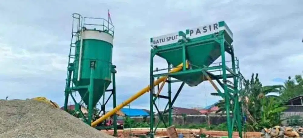 BATCHING PLANT DRYMIX PORTABLE KAPASITAS 15-25m3/JAM