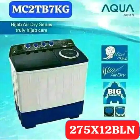 Mesin cuci 2 tabung 7 kg