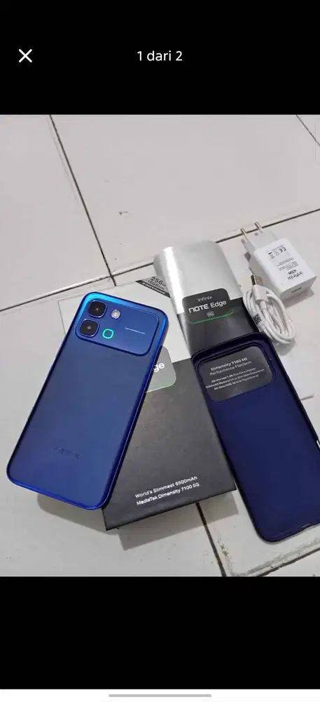 Infinix note edge 5g 8/256 gb fullset
