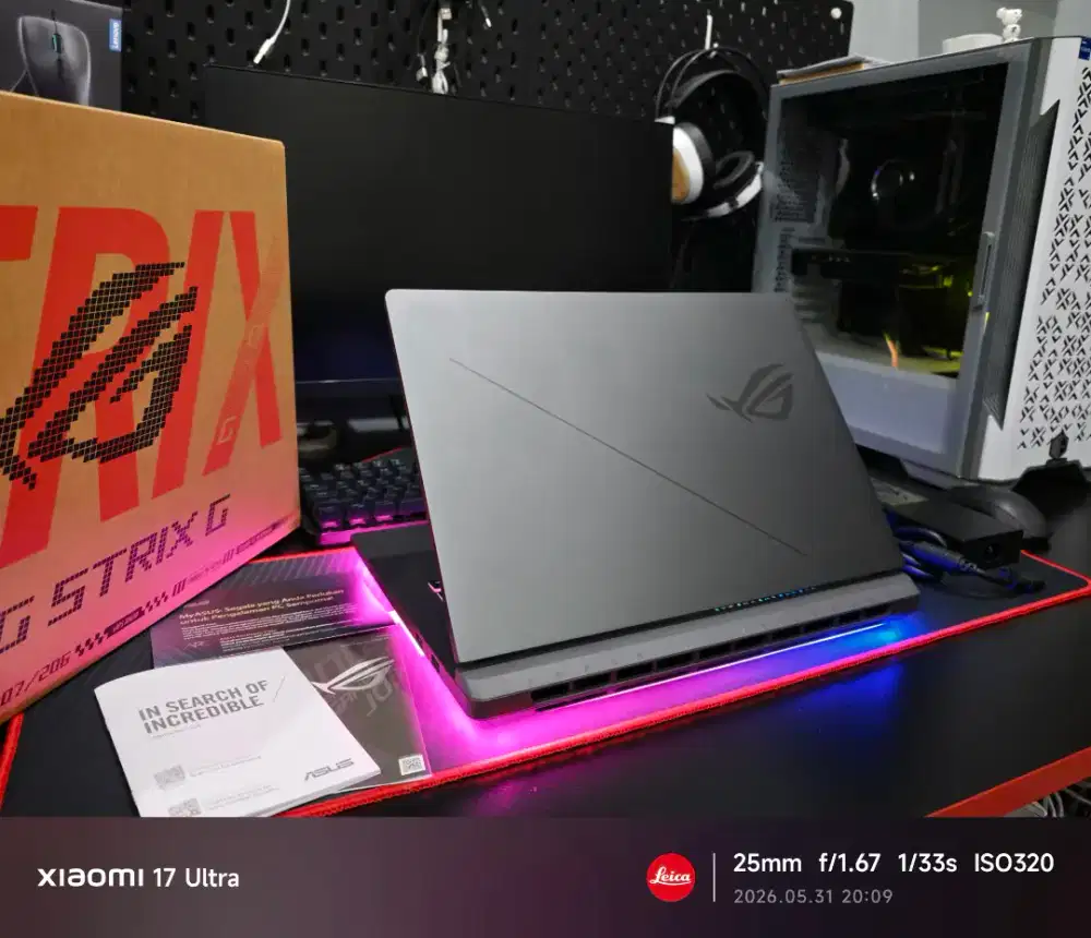 ROG STRIX G16 ULTRA 9 275HX RTX 5080 FULLSET RESMI ISTIMEWA