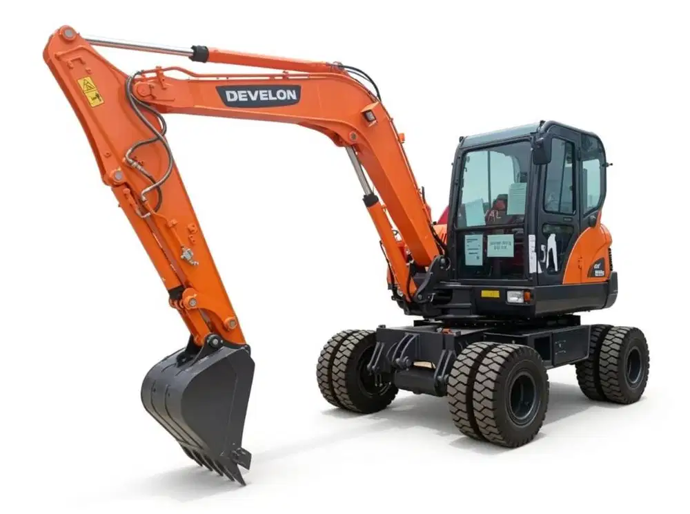 wheel excavator roda ban karet