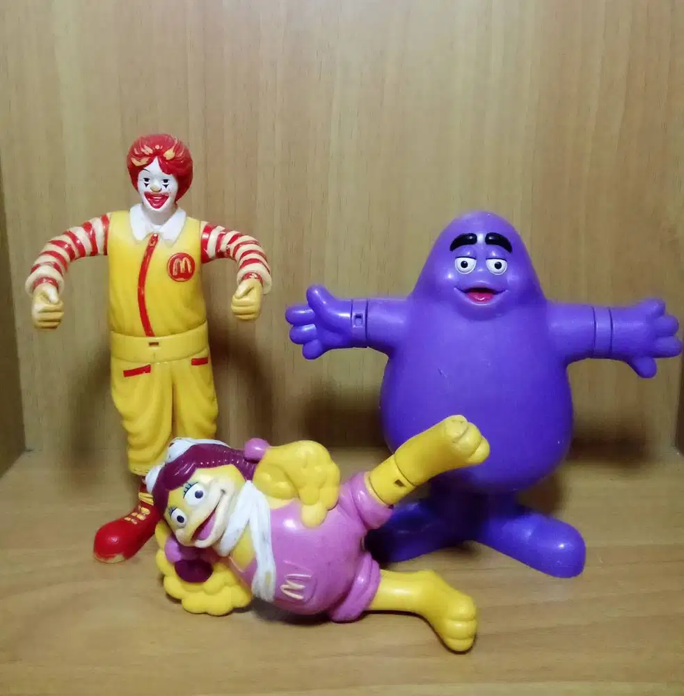 Mainan Happymeal McD Dancing Mascot 2002 Sepaket