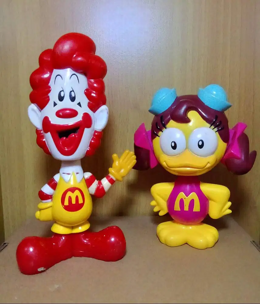 Mainan Happymeal McD Bubble Head Ronald & Birdie 2010