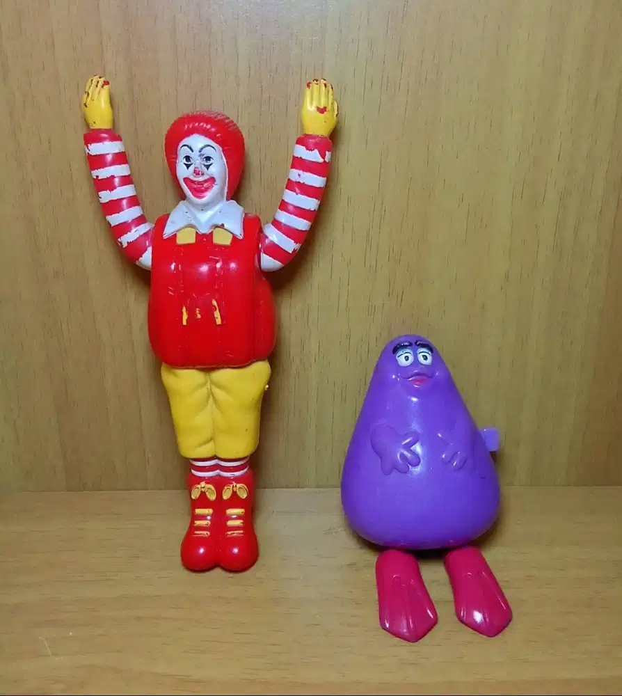 Mainan Happymeal McD Mcwave Ronald & Grimace 1999