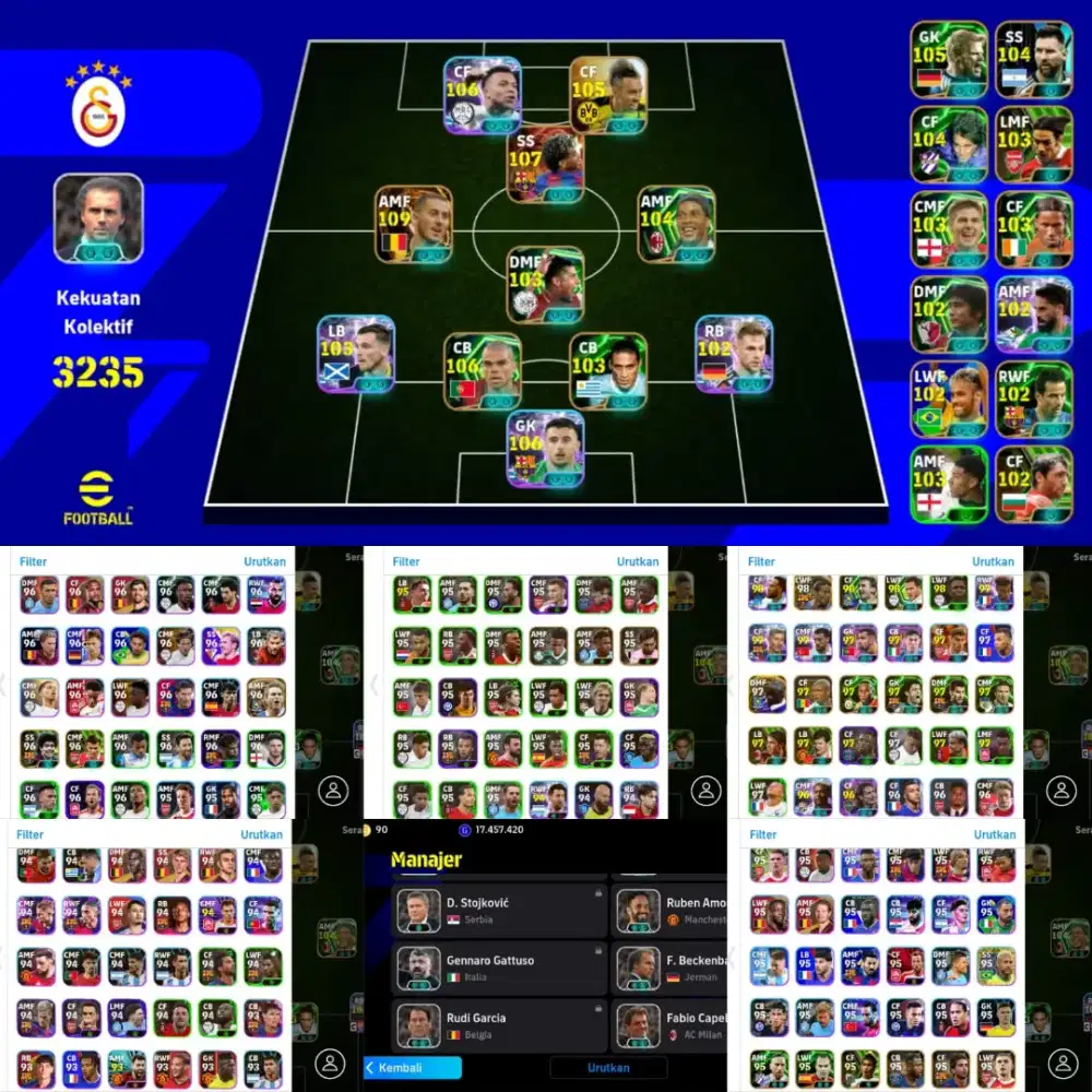 READY STOK AKUN EFOOTBALL