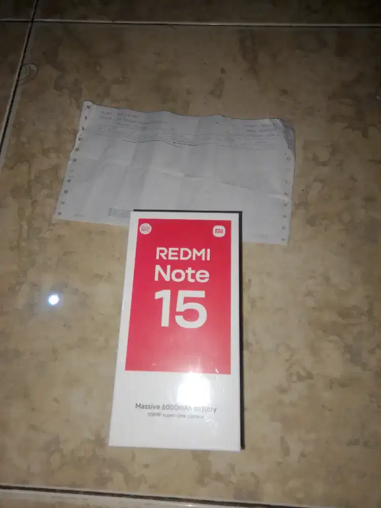 Redmi note 15 8/128 belom buka dus box segel